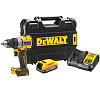Аккумуляторная дрель-шуруповерт DeWALT DCD800E1T (BL-Motor,18B1*1.7Ач/XR,90Нм,кейс): миниатюра фото 1