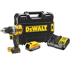 Аккумуляторная дрель-шуруповерт DeWALT DCD800E1T (BL-Motor,18B1*1.7Ач/XR,90Нм,кейс)