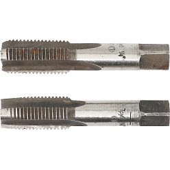 Метчик трубный G 1/4" ручной (к-т 2шт) 9ХС