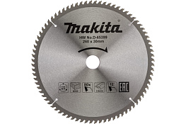 Диск пильный по дереву 260*30*2.6 мм 80Т MAKITA STANDARD/D-65399