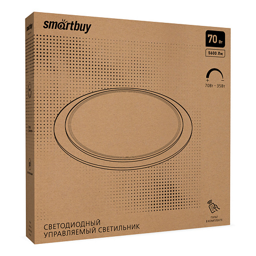Светодиодный управляемый светильник ДИОНА Smartbuy 70Вт 35W-70W 3000-6500К SBL-Dim7-70W: фото 1
