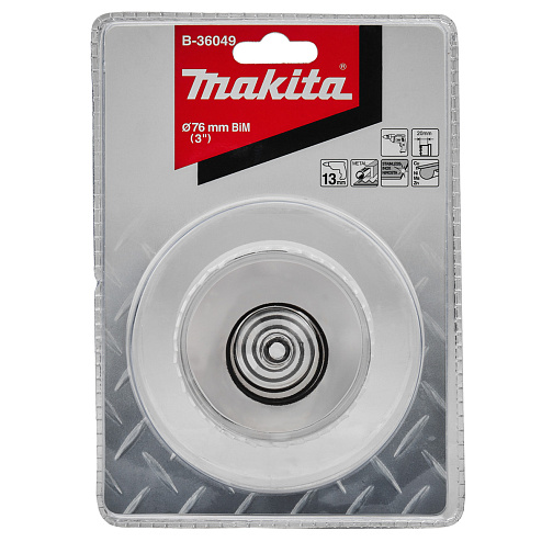 Коронка Bi-Metal HSS 76x20мм для листового металла MAKITA/B-36049: фото 2