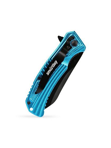 Нож монтерский складной 200 мм, EDC, лезвие 95 мм, кинжальное, сталь 420J2, Smartbuy Tools: фото 4