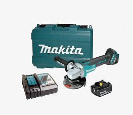 Машина шлифовальная угловая аккумуляторная MAKITA DGA504RT (BL-Motor,18В,1*5.0Ач/LXT,125ммкейс)