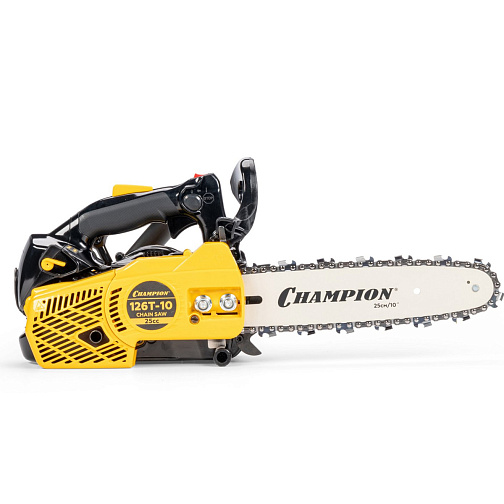 Бензопила CHAMPION 126T-10 (1.15кВт/25куб.см,шина25см/10