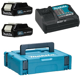 Набор MAKITA PSK MKP1SY122 (CXT,12В,1.5Ач-2 шт.+DC10SB+кейсMAKPAC1)/197652-7