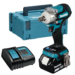 Гайковерт ударный аккумуляторный MAKITA DTW300SF1J (BL-Motor,18В,1*3.0Ач/LXT,1/2",330Нм,кейс) **