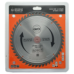 Диск пильный по дереву 250*32/30мм 48Т ONYX