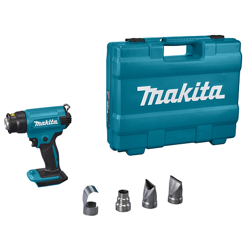 Термовоздуходувка аккумуляторная MAKITA DHG180ZK (BL-Motor,18В/LXT,550гр,кейс+насадки) **: фото 2