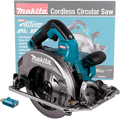 Пила дисковая аккумуляторная MAKITA HS004GZ01 (BL-Motor,40В/XGT,190х30мм,62.5мм,без акк и з/у,модуль WUT01) **