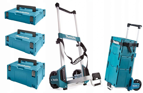 Тележка для перевозки кейсов MAKPACK (грузоподъемность до 125 кг) MAKITA /TR00000001 **: фото 1