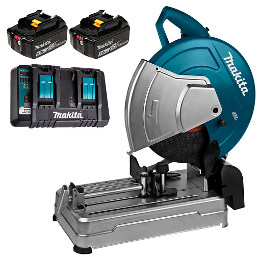 Машина отрезная аккумуляторная MAKITA DLW140PT2 (BL-Motor,36В/LXT/2х18В/5.0Ач+DC18RD) **: фото 1