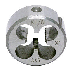 Плашка дюймовая коническая К 1/8" 9ХС