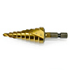 Сверло ступенчатое MAKITA 4-20 (HSS-TiN, 4, 6, 8, 10, 12, 14, 16, 18, 20, хвост.1/4