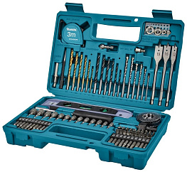 Набор инструмента MAKITA Basic (102предмета:сверла,биты,головки,инструменты,кейс)/E-10730