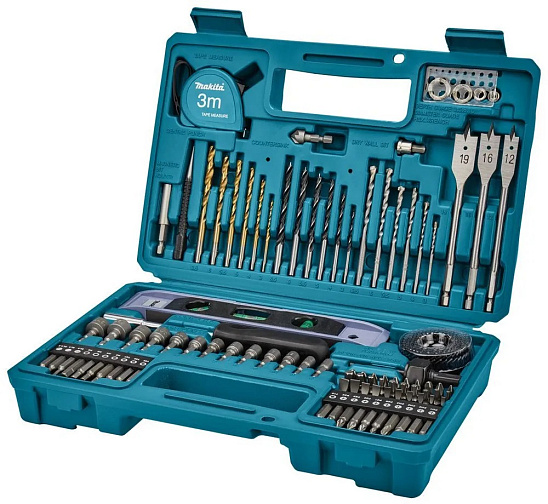 Набор инструмента MAKITA Basic (102предмета:сверла,биты,головки,инструменты,кейс)/E-10730: фото 1