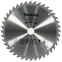 Диск пильный по дереву 260*30*2.6 мм 40Т MAKITA STANDARD/D-77322 (замена D-65377) **