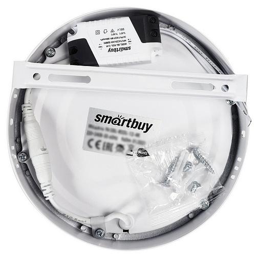 Светильник светодиодный НПО 12Вт накладной круглый Smartbuy SBL-RSDL-12-4000K: фото 5