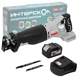 Пила сабельная аккумуляторная ИНТЕРСКОЛ НПА-150/18ВМ (BL-Motor,18В,1*4.0Ач/Li-Ion,150мм)/763.4.1.70