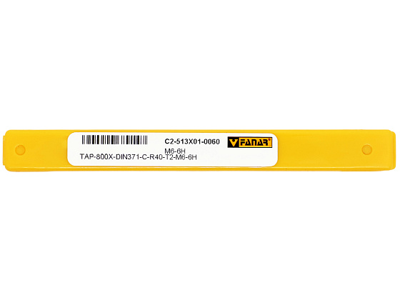 Метчик маш/руч М 6х1,0 осн. универсальный глухой R40 6H HSSE 800X TN2 DIN-371-C F-R (C2-513X01-0060): фото 4