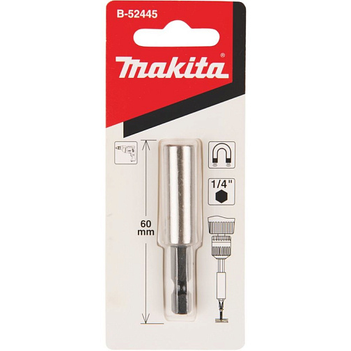 Держатель для бит магнитный MAKITA (60мм,1/4