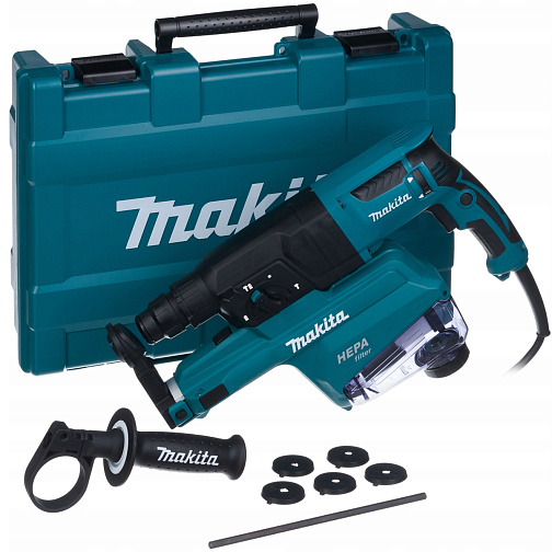 Перфоратор MAKITA HR2652 (800Вт,SDS-Plus,2.9Дж,3режима,пылеотсос,кейс) **: фото 2