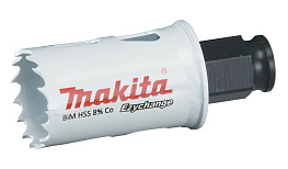 Коронка Bi-Metal HSS-Co MAKITA Ezychange (30мм/L-44мм,нержавейка,сталь,цв.мет,ПВХ,дерево)/E-03729 **