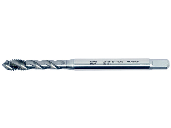 Метчик маш/руч М 6х1,0 осн. по нержавеющей стали глухой R40 6H HSSE INOX DIN-371-C F-R (C2-511801-0060): фото 1