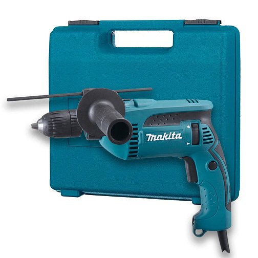 Дрель MAKITA HP1641FK (680Вт,удар,бзп,реверс,0-2800об/мин,свет,кейс): фото 2
