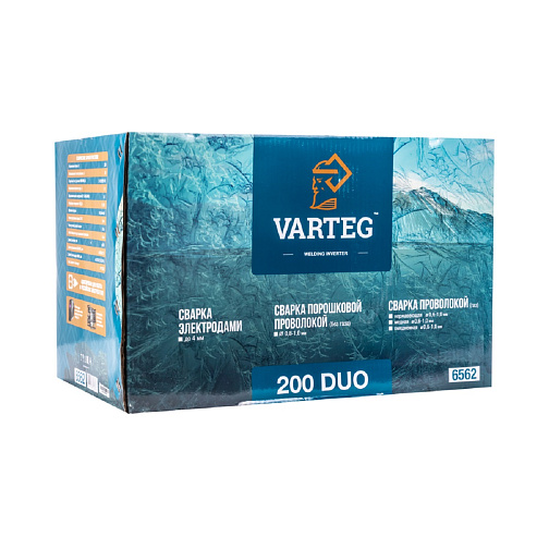 Полуавтомат сварочный, инвертор VARTEG 200 DUO (220В,30-200А,пров-ка0.6/0,8/1,0,электрод до 4мм): фото 6