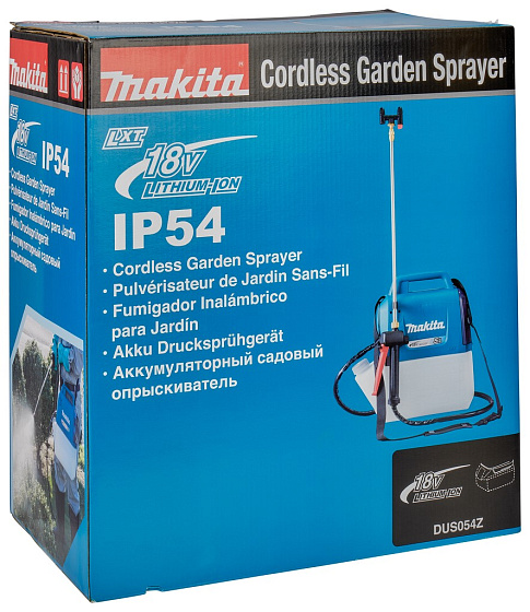 Опрыскиватель аккумуляторный MAKITA DUS054Z (BL-Motor,18В/LXT,0.3бар,бак5л,без акк.и з/у): фото 5