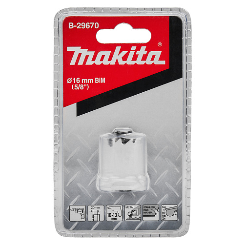 Коронка Bi-Metal HSS 16x20мм для листового металла MAKITA/B-29670: фото 2