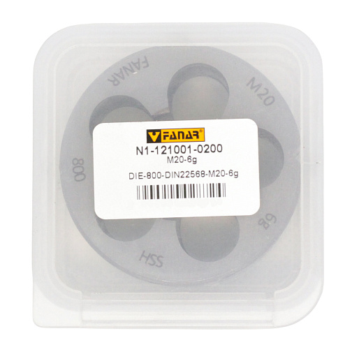 Плашка М20х2,5 осн. 6g HSS 800 DIN-22568 F-R (N1-121001-0200): фото 3