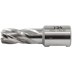 Сверло корончатое D 14х30 мм HSS хв.Weldon 3/4(19мм) HSS-Pro T34