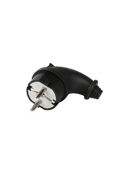 Вилка евро с з/к (Каучуковая угловая) 16A 230В IP44 Smartbuy (SBE-16-P09-Rr): фото 2