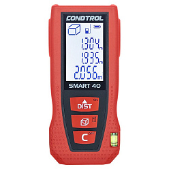 Дальномер лазерный CONDTROL Smart 40 (0.05-40м,±1.5мм,уровень,2x1,5В)/1-4-097