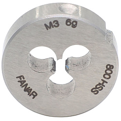Плашка М 3х0,5 осн. 6g HSS 800 DIN-22568 F-R (N1-121001-0030)