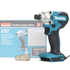 Шуруповерт аккумуляторный ударный MAKITA DTD156Z (18В/LXT,1/4",155Нм,без акк.и з/у)