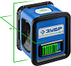 Нивелир лазерный ЗУБР КРЕСТ (GreenBeam,15м,точность~0.3мм/м,2хАА)/34900 **: миниатюра фото 1