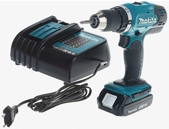 Аккумуляторная дрель-шуруповерт MAKITA DDF453SYX5 (18B,1*1.5Ач/LXT,42/27Нм): фото 1