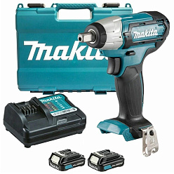 Гайковерт ударный аккумуляторный MAKITA TW141DWAE (12В,2*2.0Ач/CXT,1/2",145Нм,кейс)
