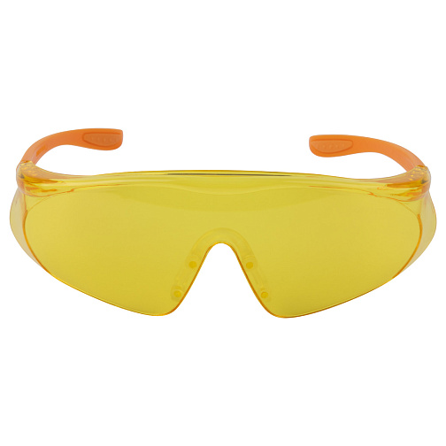 Очки защитные открытого типа с боковой защитой янтарные линзы Jeta Safety JSG-7912A: фото 2