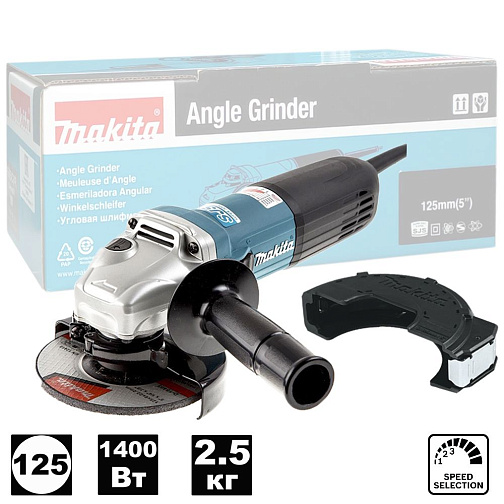 Машина шлифовальная угловая MAKITA GA5040С (1400Вт,125мм,2800-11000об/мин,пл.пуск): фото 2