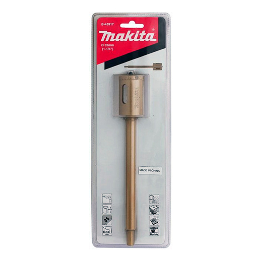 Коронка алмазная в сборе MAKITA (32*40*190мм,мрамор/плитка/кирпич/газобетон)/B-45917: фото 2