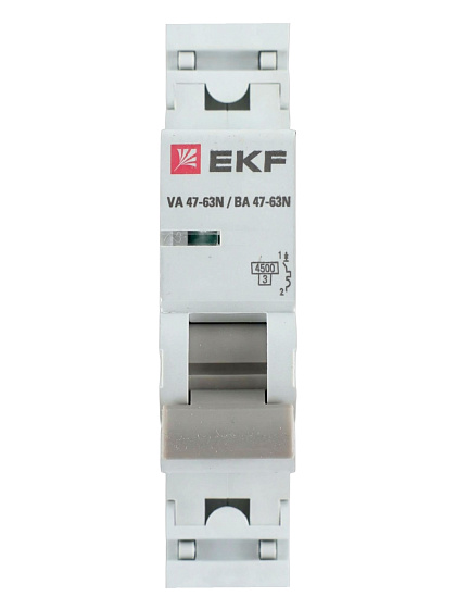 Автоматический выключатель 1П 10А EKF (C) 4,5kA ВА 47-63 PROxima: фото 4