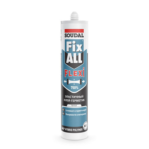 Герметик-клей универсальный белый (0,29л) FIX ALL SOUDAL: фото 1