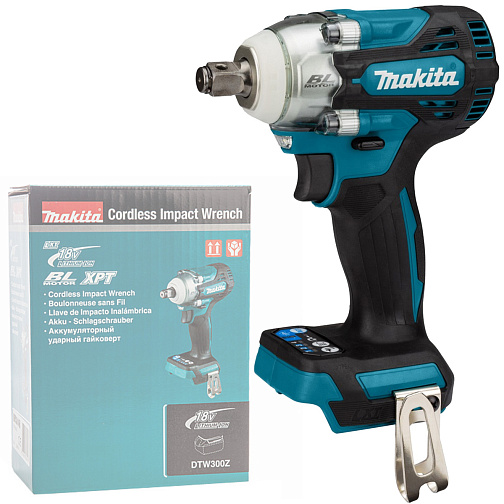 Гайковерт ударный аккумуляторный MAKITA DTW300Z (BL-Motor,18В/LXT,1/2