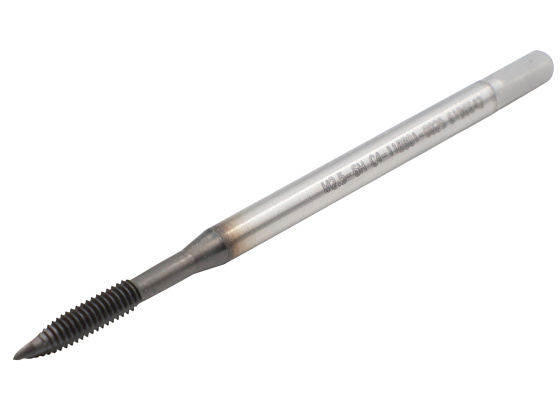 Метчик маш/руч М 2,5х0,45 осн. по нержавеющей стали сквозной 6H HSSE-PM INOX HL DIN-371-B F-R (C4-118801-0025): фото 3