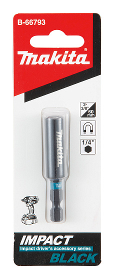 Держатель для бит магнитный MAKITA Impact Black (60мм,1/4