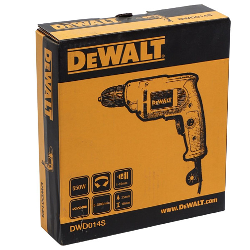 Дрель DeWALT DWD014S (550Вт,бзп10мм,0-2800об/мин): фото 2